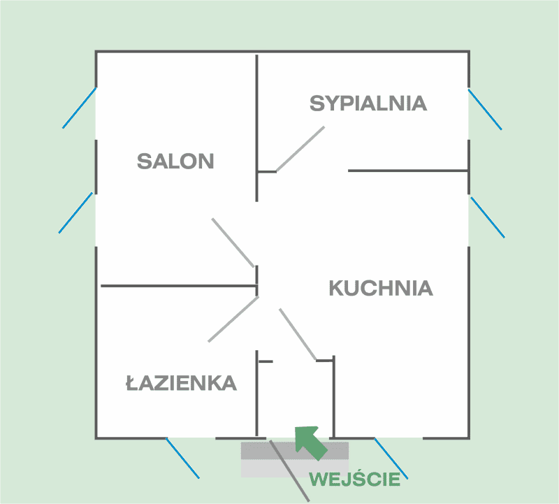 OSW Posejdon - wnętrze domku letniskowego