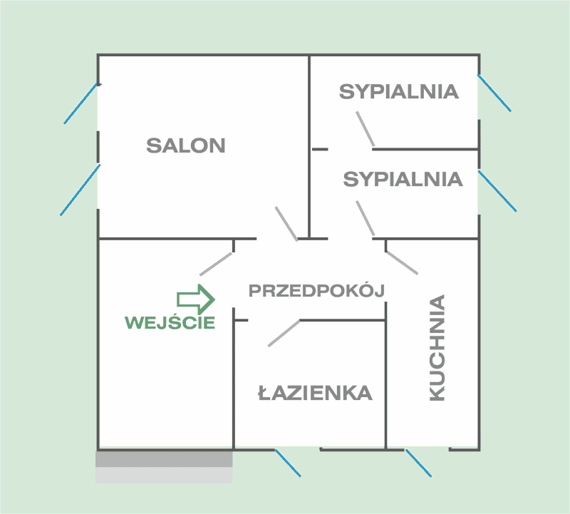 OSW Posejdon - wnętrze domku letniskowego
